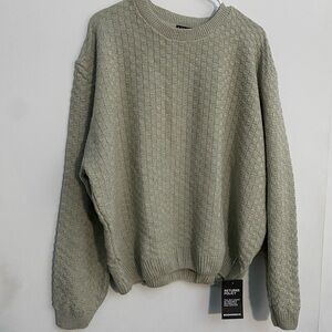 Men's Crewneck Sweater - Textured Knit